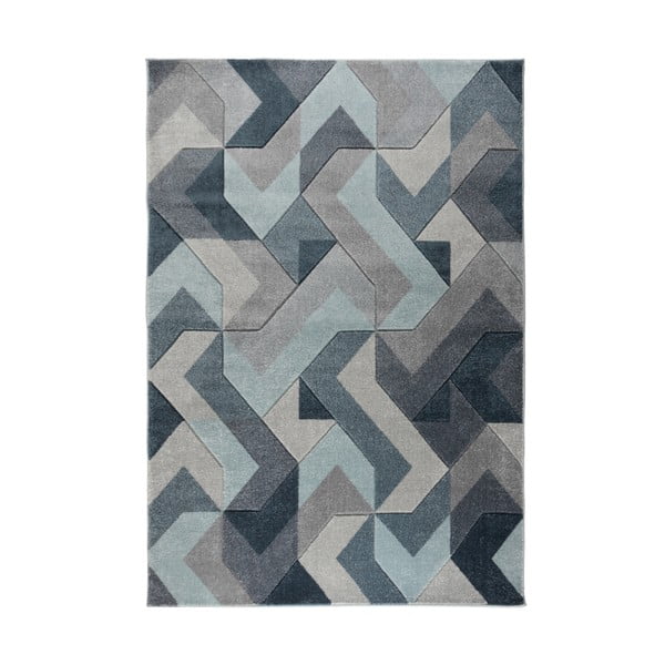 Aurora kék-szürke szőnyeg, 200 x 290 cm - Flair Rugs