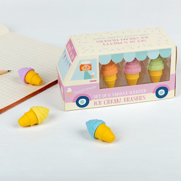 Ice Cream 6 db-os radírkészlet - Rex London-image-1