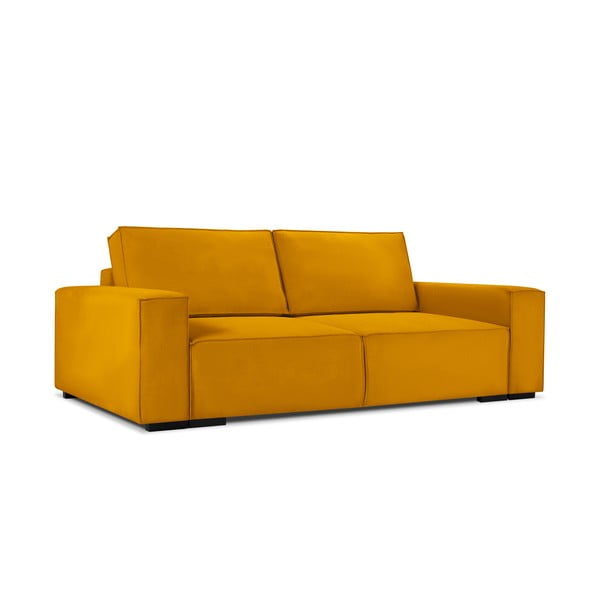 Azalea sárga kordbársony kinyitható kanapé - Mazzini Sofas