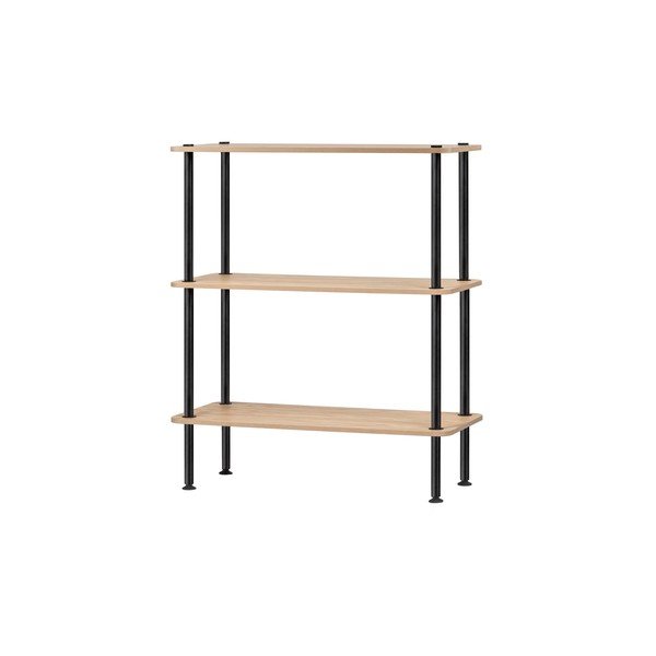 Natúr színű polcos állvány tölgyfa dekorral 80x90,5x35 cm Teidi – noo.ma