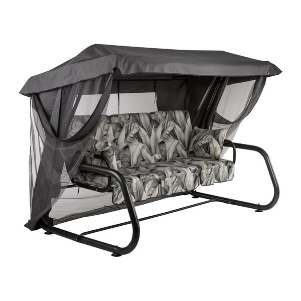 Szürke fém kerti hintaágy Venezia – Dajar-image-1