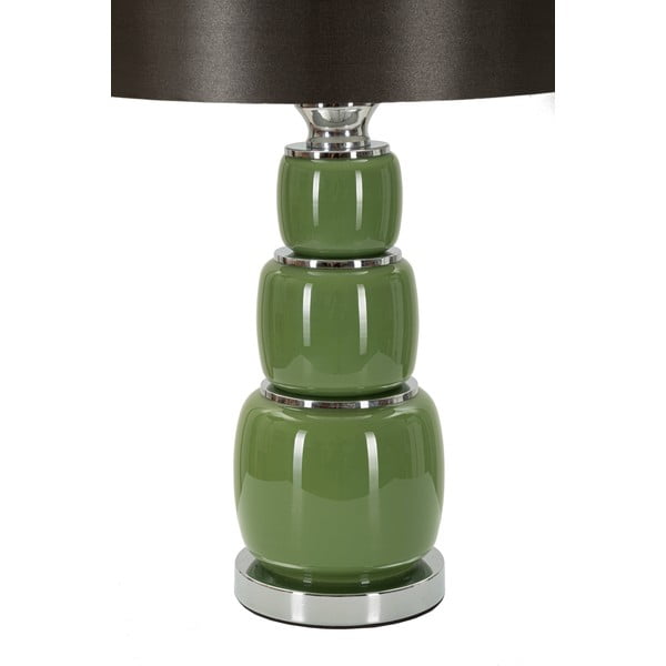 Zöld-szürke asztali lámpa textil búrával (magasság 57 cm) Eva – Mauro Ferretti-image-2