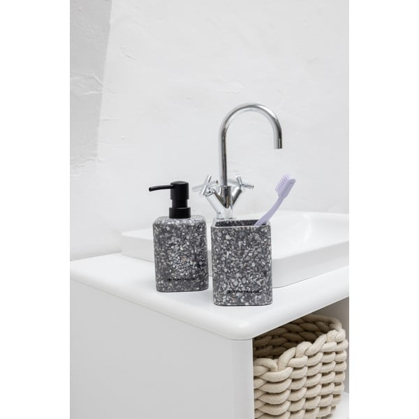 Szürke poligyanta fogkefetartó pohár Tom Tailor T-Terrazzo – Wenko-image-1