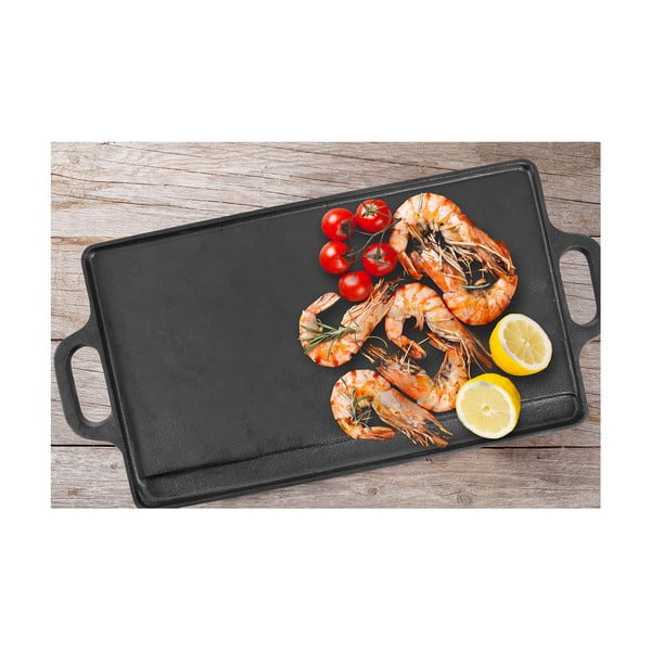 Öntöttvas grill lap 23x45,5 cm LITINA – Orion-image-2