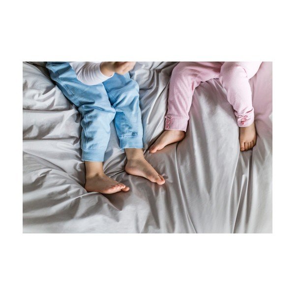 Világosszürke kétszemélyes-hosszabbított egyiptomi pamut paplanhuzat 200x220 cm Perla – WeLoveBeds-image-3