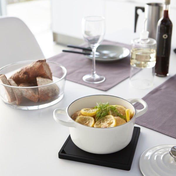 Tower Square fekete edényalátét - YAMAZAKI-image-1