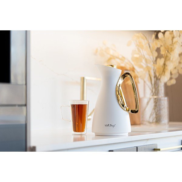 Fehér-aranyszínű termosz 1 l Alessia – Vialli Design-image-4