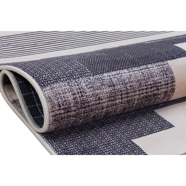 Szürke-bézs mosható szőnyeg 160x100 cm - Vitaus-image-3