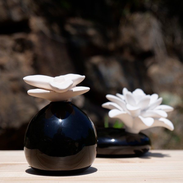 Fehér kerámia párologtató vanília illattal - Boles d´olor-image-1