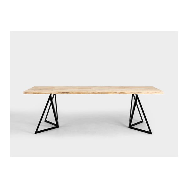 Sherwood Pine étkezőasztal fenyőfa asztallappal, 240 x 100 cm - Custom Form