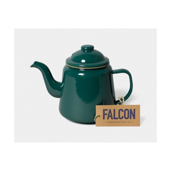 Zöld zománcozott teáskanna, 1 l - Falcon Enamelware