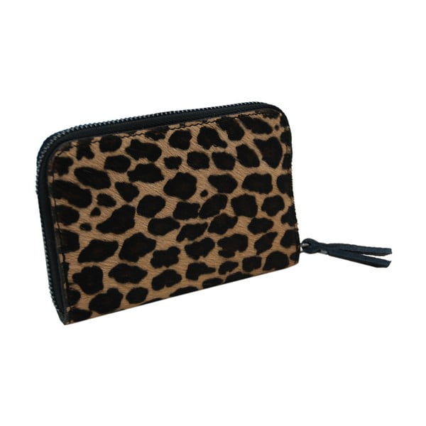 Leopard S mintás pénztárca valódi bőrből - Andrea Cardone