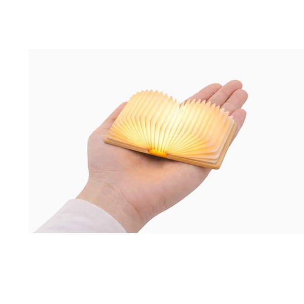 Sötét natúr színű USB hordozható fénydekoráció BookLight – Gingko-image-3