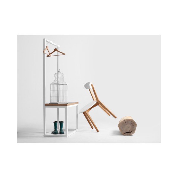 Next fehér fogas ülőpaddal, szélesség 75 cm - CustomForm-image-1