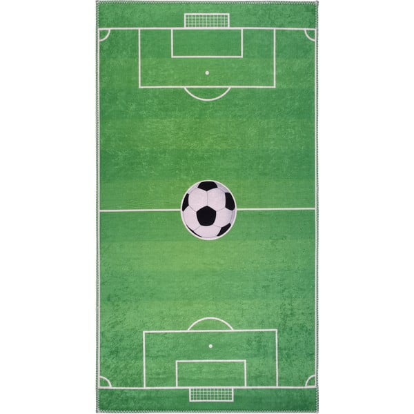Zöld mosható gyerek játszószőnyeg 120x180 cm Soccer Time – Vitaus