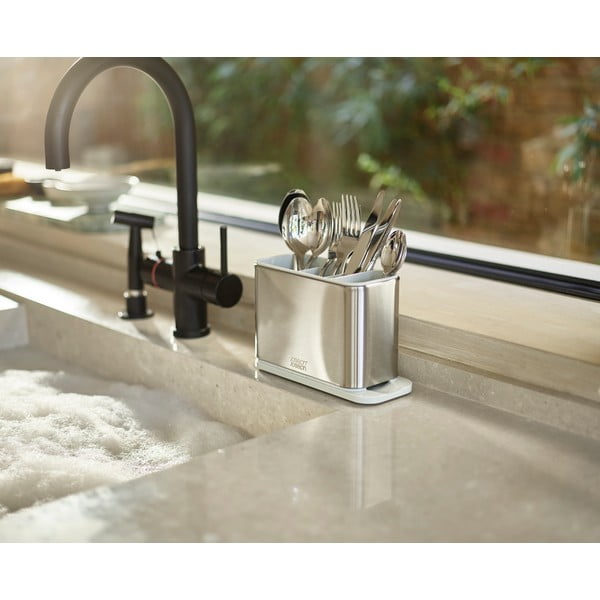 Ezüstszínű fém edényszárító evőeszközökhöz Surface – Joseph Joseph-image-3