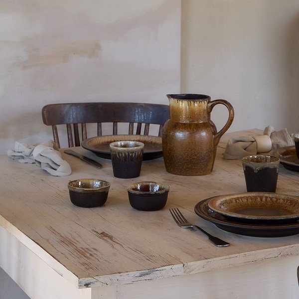 Barna kőedény vajtartó Poterie – Casafina-image-1