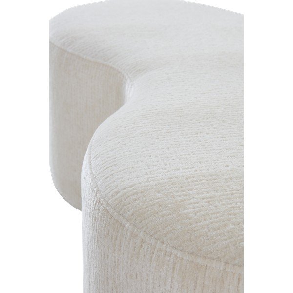 Krémszínű zsenília puff Mintaka – Jotex-image-3