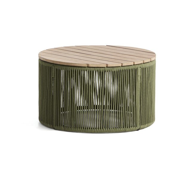 Kerek kerti dohányzóasztal akácfa asztallappal ø 60 cm Dandara – Kave Home