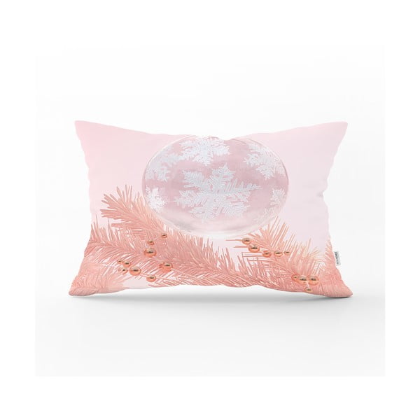 Pink Ornaments karácsonyi párnahuzat, 35 x 55 cm - Minimalist Cushion Covers