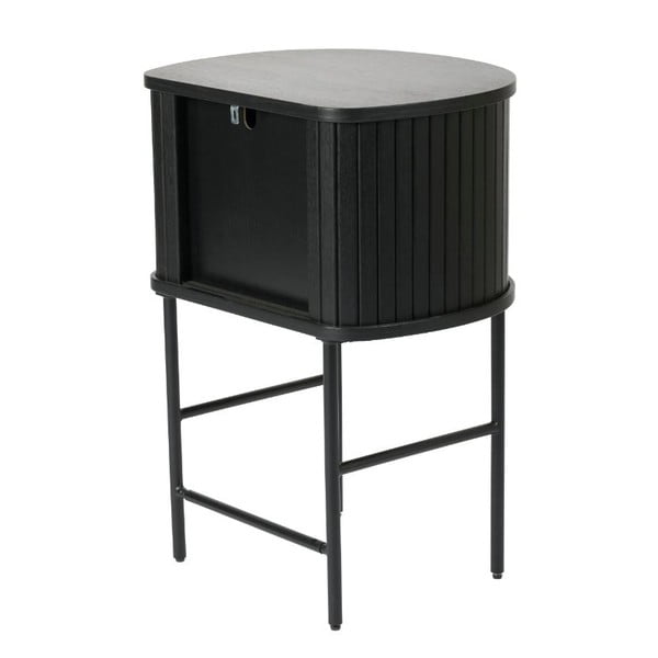 Fekete éjjeliszekrény Nola – Unique Furniture-image-4