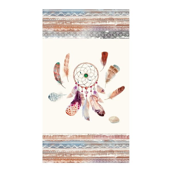 Feathers strandtörölköző nyomtatott mintával, 100 x 180 cm - Good Morning