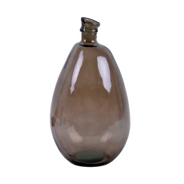 Simplicity barna újrahasznosított üveg váza, magasság 47 cm - Ego Dekor