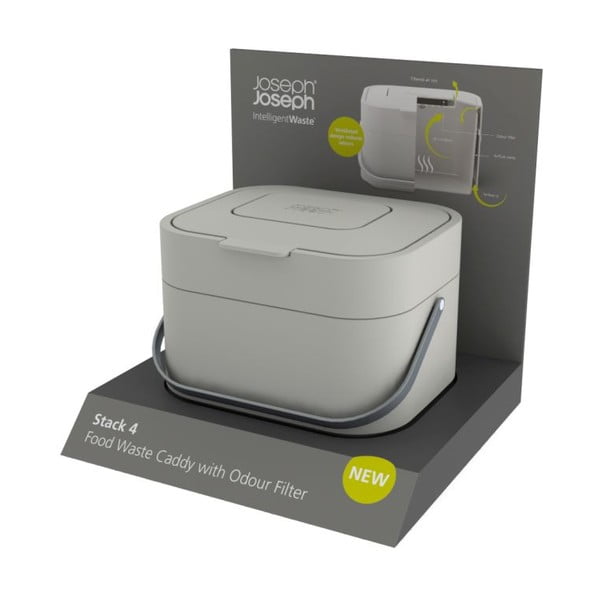 IntelligentWaste Stack zöldhulladék tárolóedény, 4 l - Joseph Joseph-image-2