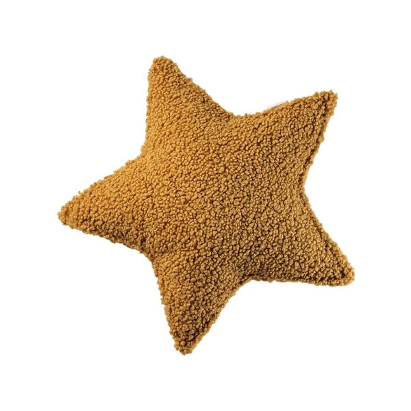 Barna buklé párna gyerek kanapéhoz Star – Wigiwama