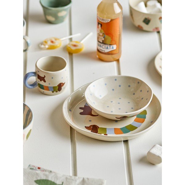 Kőedény gyerek étkészlet 3 db-os Charlie – Bloomingville Mini-image-1