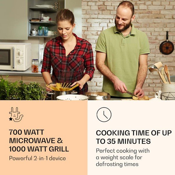 Caroline bézs mikrohullámú sütő - Klarstein-image-4