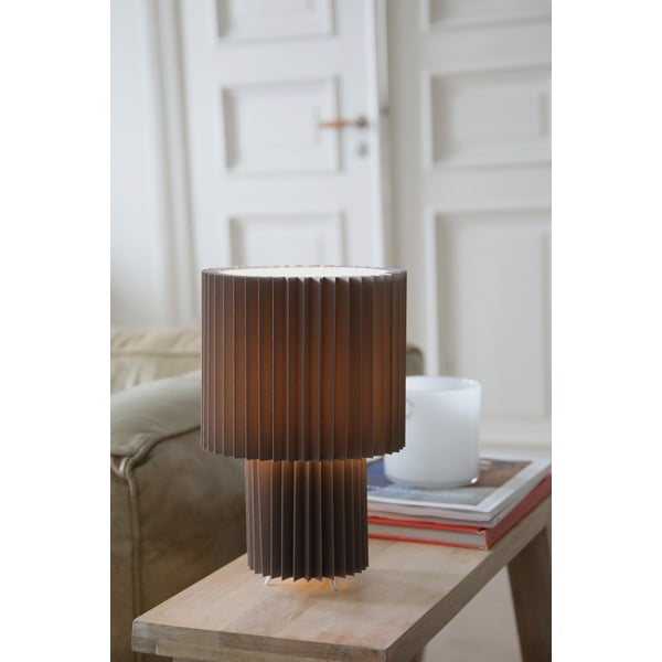 Szürke asztali lámpa textil búrával (magasság 32 cm) Catis – Markslöjd-image-1