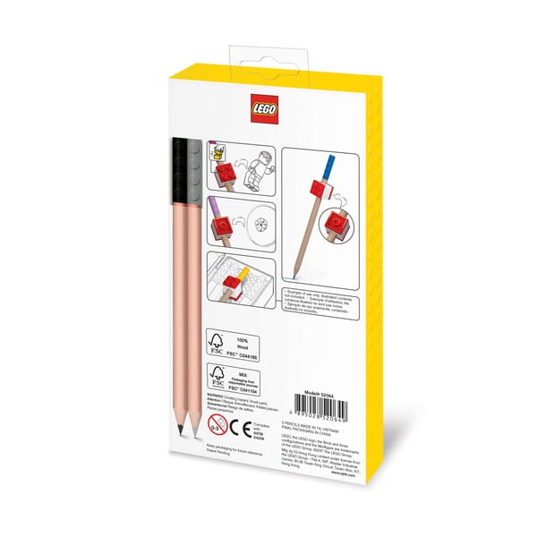 Stationery 12 db-os ceruzakészlet kocka formájú dísszel - LEGO®-image-2