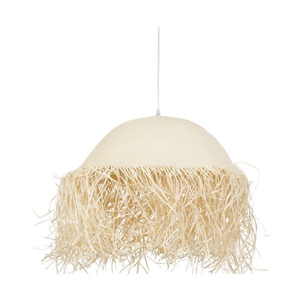Krémszínű függőlámpa ø 50 cm Palmeraie – Côté Table-image-3