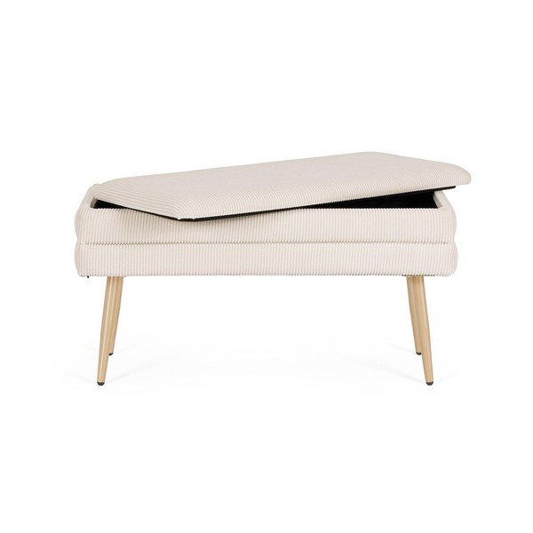 Fehér párnázott pad Olga – Bizzotto-image-3