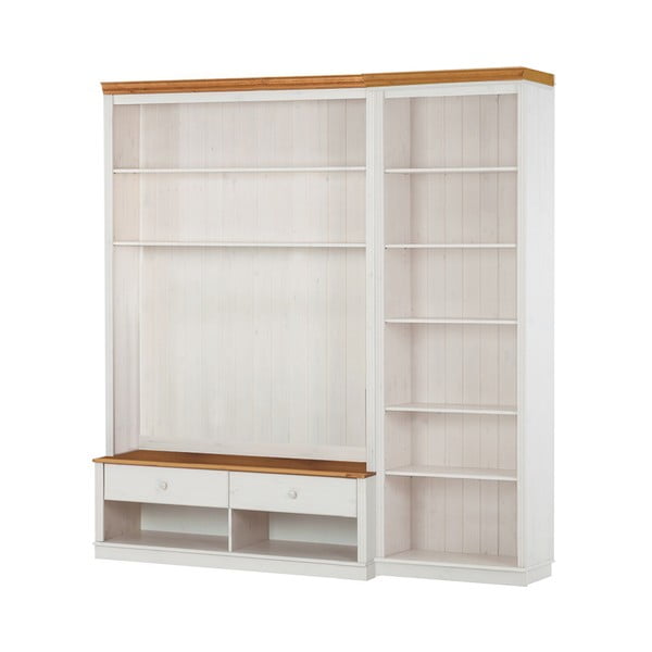 Fehér borovi fenyő nappali bútor szett 214x223 cm Anita – Støraa-image-1