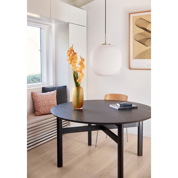 Fehér függőlámpa üveg búrával ø 40 cm Serene – Hübsch-image-2