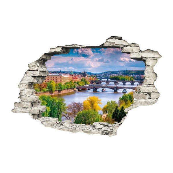 Prágai tavasz 3D falmatrica, 90 x 60 cm - Ambiance-image-2