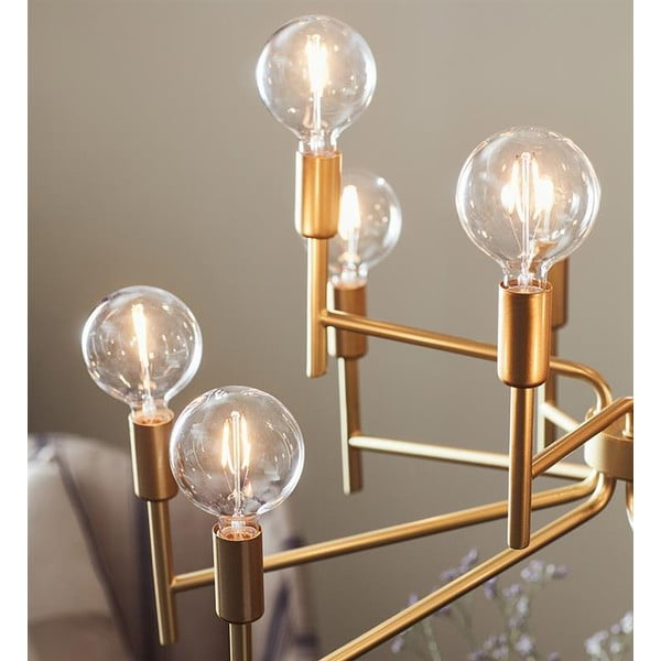 Regent aranyszínű tizenkét ágú mennyezeti lámpa - Markslöjd-image-2