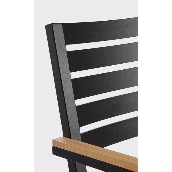 Antracitszürke fém kerti szék Henna – Bizzotto-image-1