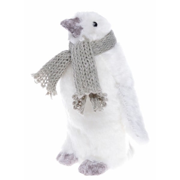 Pinguino fehér dekoráció, magasság 15 cm - Ewax