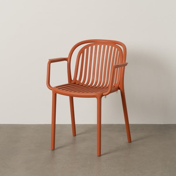Terrakotta színű műanyag étkezőszék Alia – Ixia-image-1