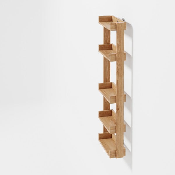 Yoku tölgyfa fürdőszobai fali polc - Wireworks-image-2