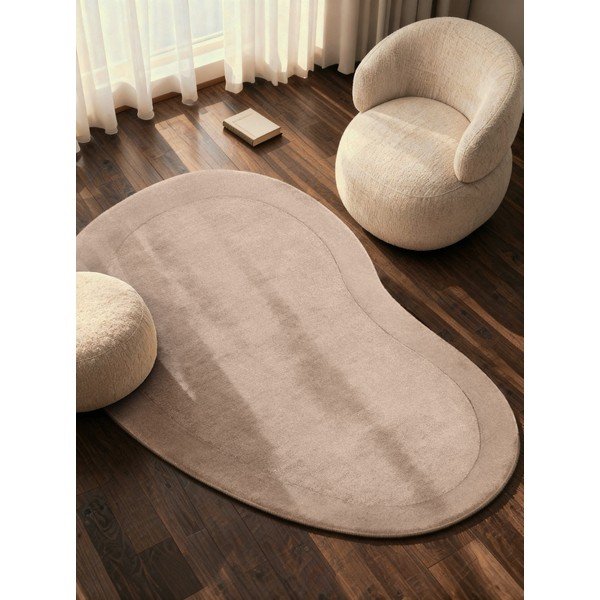 Bézs kézi szövésű gyapjúkeverék szőnyeg 125x200 cm Kari Organic – Villeroy&Boch-image-1