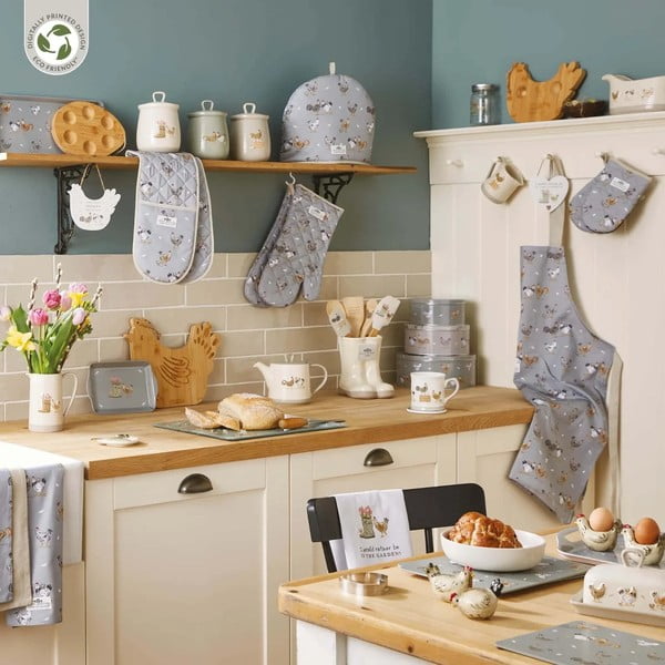 Pamut edényfogó kesztyű szett 2 db-os Hen House – Cooksmart ®-image-1