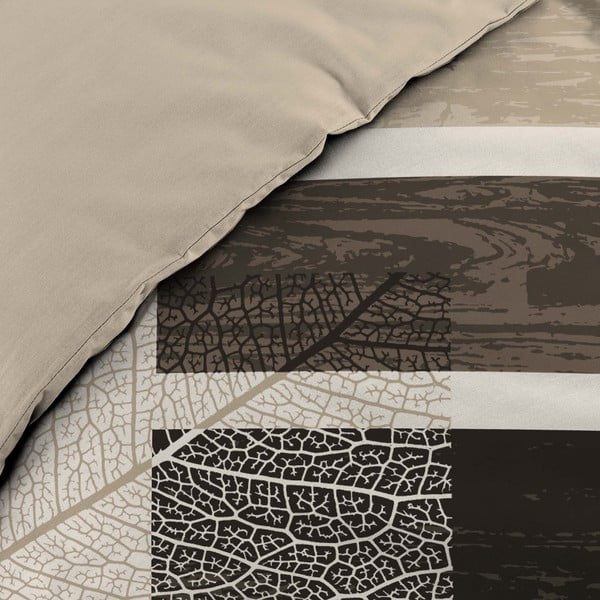 Barna kétszemélyes pamut ágyneműhuzat 200x200 cm So Natural – douceur d'intérieur-image-3