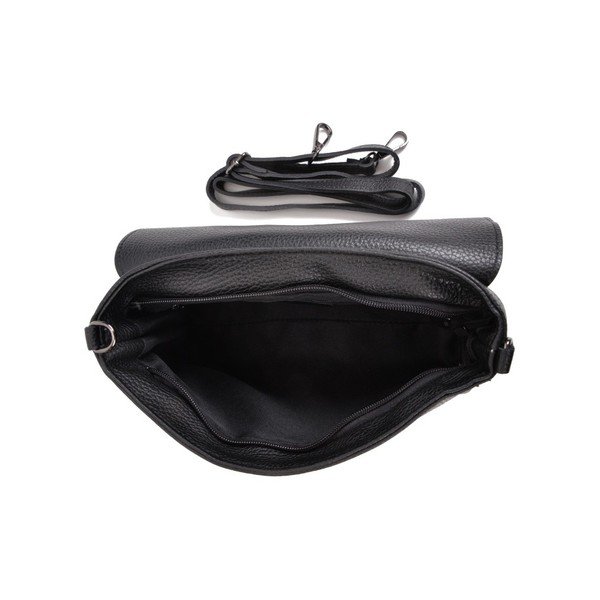 Baso fekete bőr kézitáska - Mangotti Bags-image-2