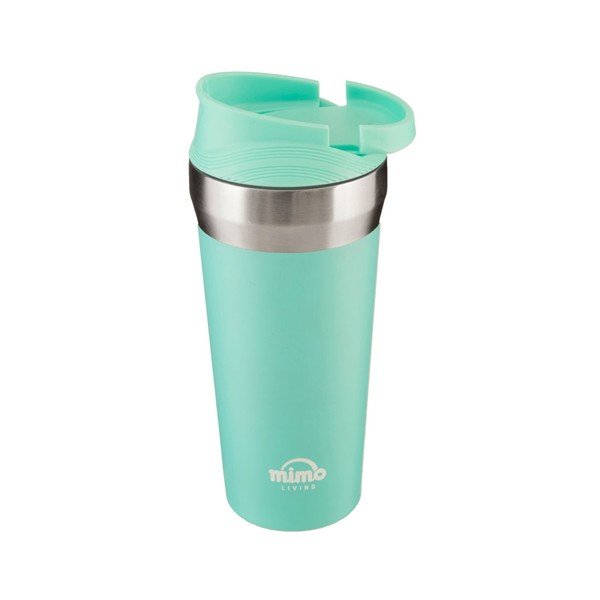 Mimo türkizkék rozsdamentes acél úti hőtartó bögre, 380 ml - Premier Housewares-image-1
