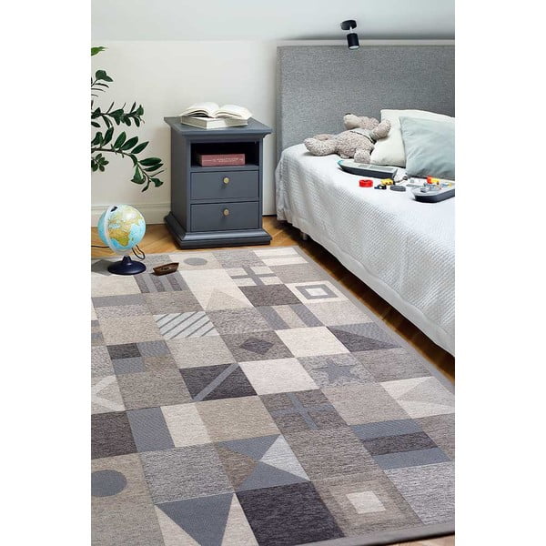 Barna-bézs gyerek szőnyeg 200x140 cm Laeva - Narma-image-2