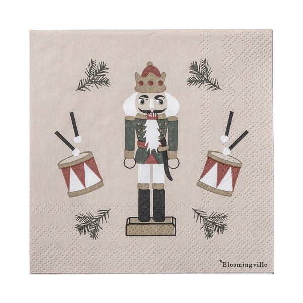 Papír szalvéta szett 20 db-os 25x25 cm Jolly – Bloomingville-image-2